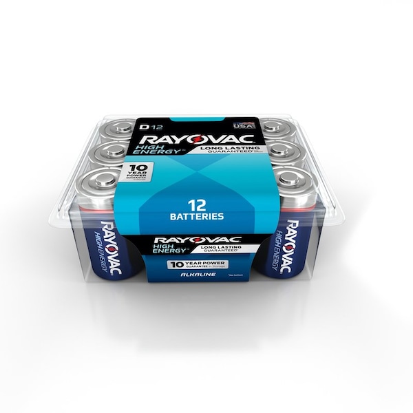 Rayovac Rayovac High Energy D Alkaline Batteries 12 pk Clamshell - 813-12PPK