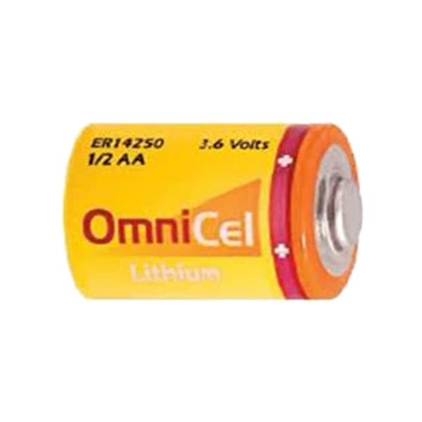 Omnicel ER14250 3.6V 1/2AA Lithium Standard Battery Button Top AMR Backup - ER14250/S