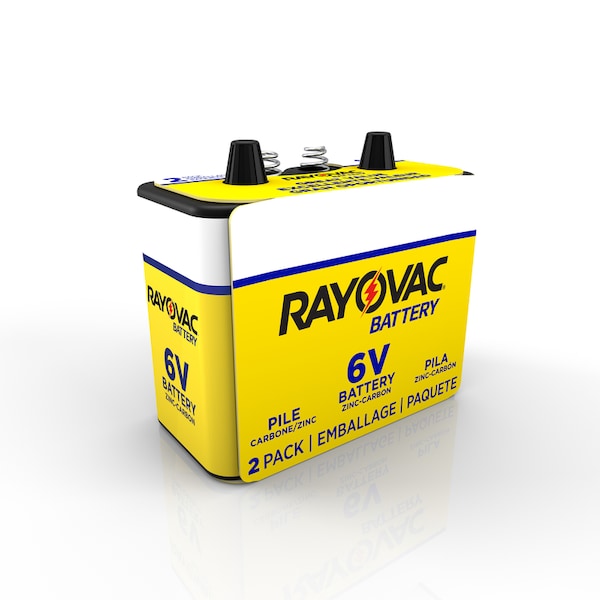Rayovac Rayovac Zinc Carbon 6-Volt 6 V 8.5 mAh Lantern Battery 2 pk - 944-2RC