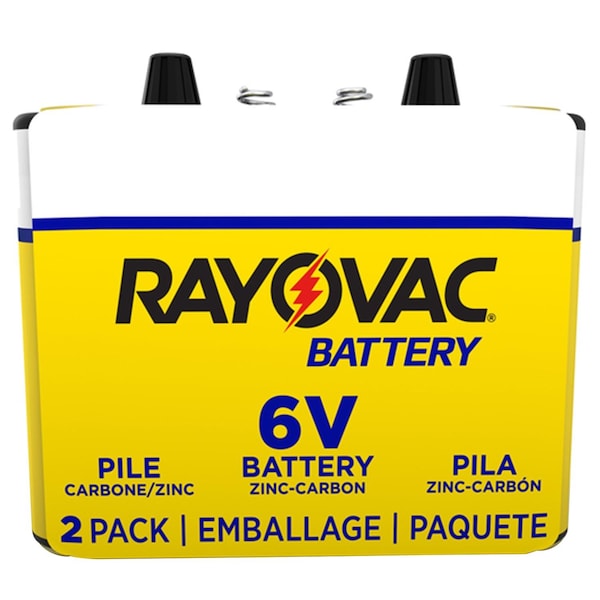 Rayovac Rayovac Zinc Carbon 6-Volt 6 V 8.5 mAh Lantern Battery 2 pk - 944-2RC