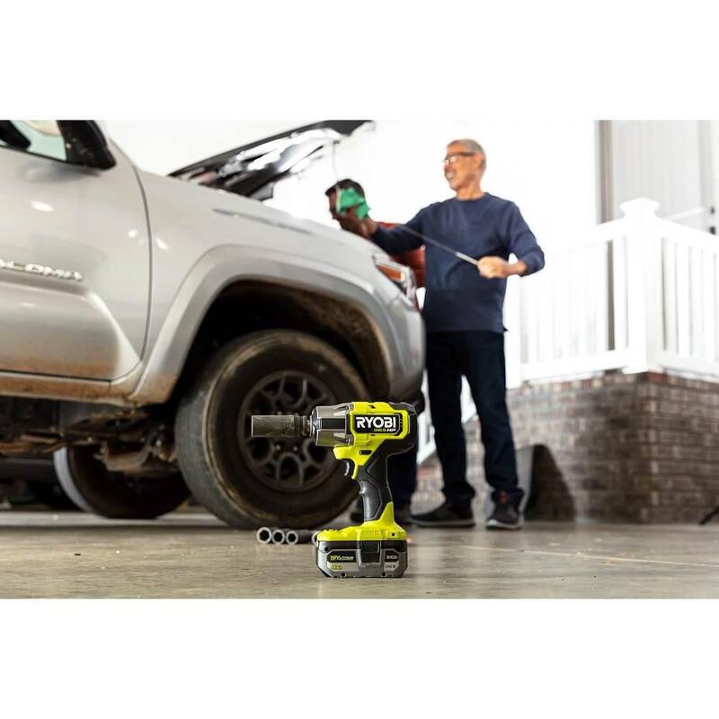 RYOBI ONE+ 18V HP Kit con (4) baterías de 4.0Ah, 1 batería de 2.0Ah, cargador de 2 puertos y llave de impacto sin escobillas de 4 modos y 1/2" ONE+ HP - PSK023-P262-PBP2004