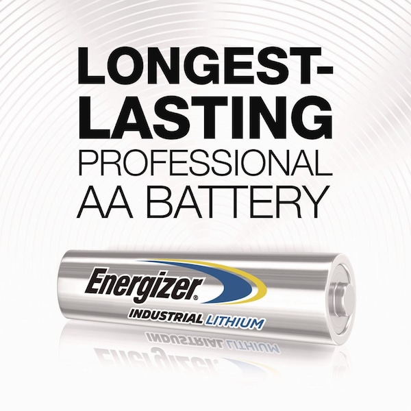 Energizer Lithium Manganese Dioxide Battery, AA 1.5 V 4 PK - LN91PK