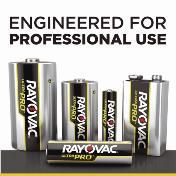Rayovac Ultra Pro Alkaline Battery, D 1.5V DC 12 PK - ALD-12PPJ