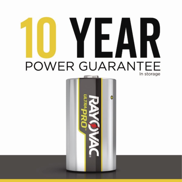 Rayovac Ultra Pro Alkaline Battery, D 1.5V DC 12 PK - ALD-12PPJ