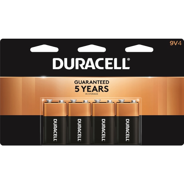 Duracell Duracell Coppertop 9-Volt Alkaline Batteries 4 pk Carded - MN16B4DW