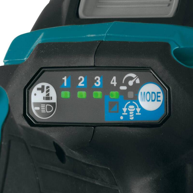 Llave de impacto inalámbrica sin escobillas de 4 velocidades de 1/2 pulgada Makita 40V Max XGT con anillo de fricción en el yunque (solo herramienta) - GWT04Z