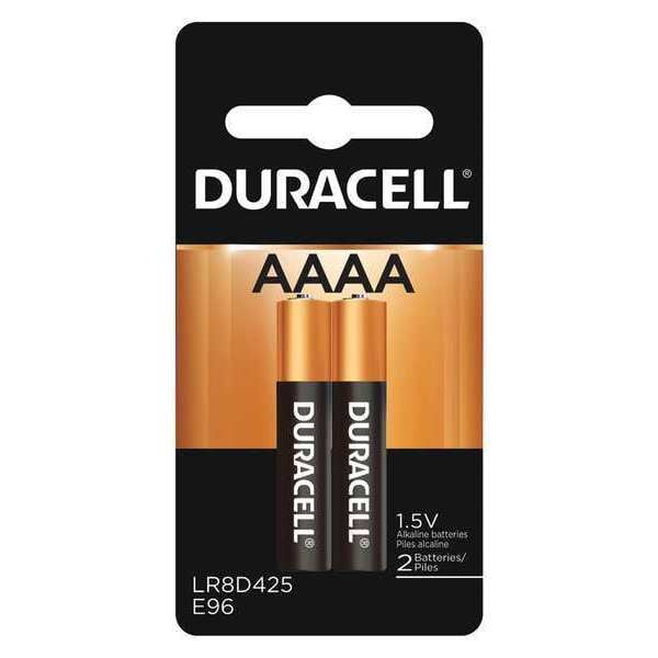 Duracell Coppertop AAAA Alkaline Battery, 1.5V DC, 2 Pack - MX2500B2U