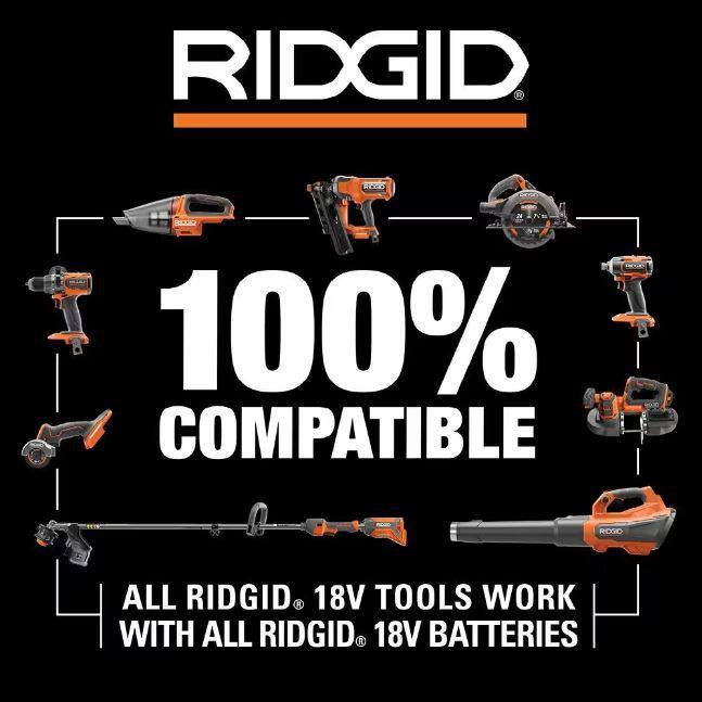 Llave de impacto angular derecha sin escobillas RIDGID 18V SubCompact de 3/8 pulgadas con batería de 2.0 Ah GRATIS - R8720B-AC8400802
