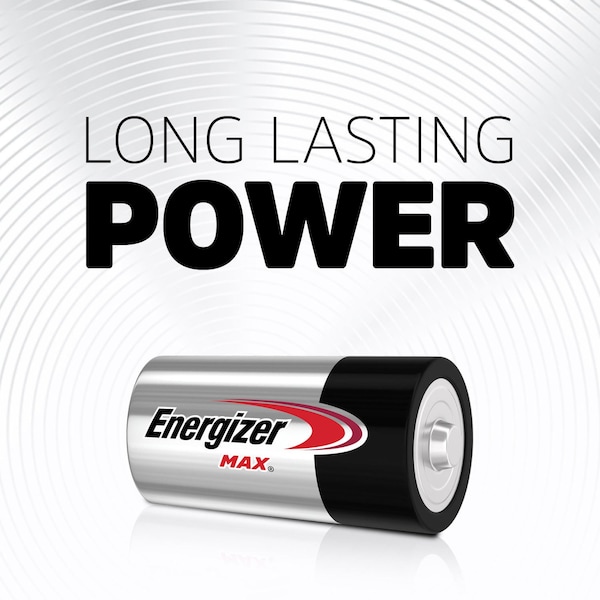 Energizer Zinc Manganese Dioxide (ZnMnO2) Battery, C 1.5 V DC 1 PK - E93BP-8H