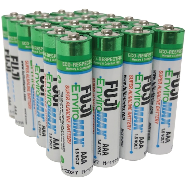 Fuji Batteries EnviroMax Alkaline Battery, AAA 1.5V DC 24 PK - 4400BP24