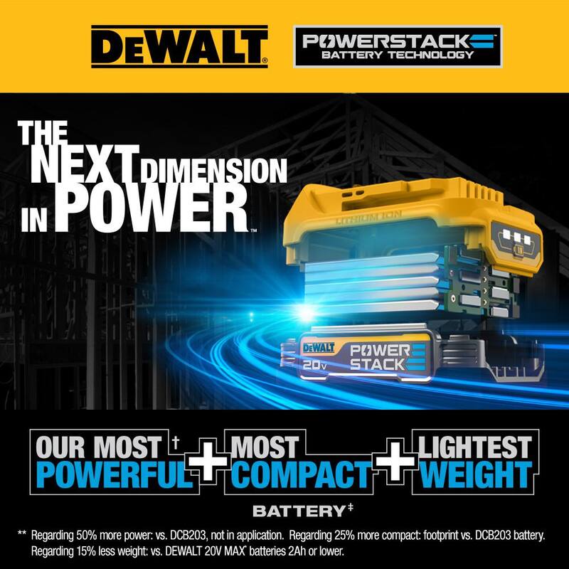 Llave de impacto inalámbrica compacta de iones de litio DEWALT ATOMIC 20V MAX de 1/2 pulg. con velocidad variable, con baterías de 5Ah y 1.7Ah y cargador - DCF921BWP315-2C