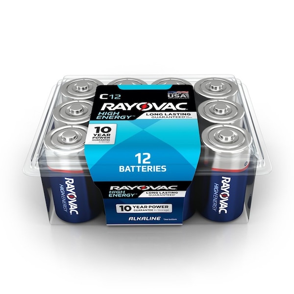 Rayovac Rayovac High Energy C Alkaline Batteries 12 pk Clamshell - 814-12PPK