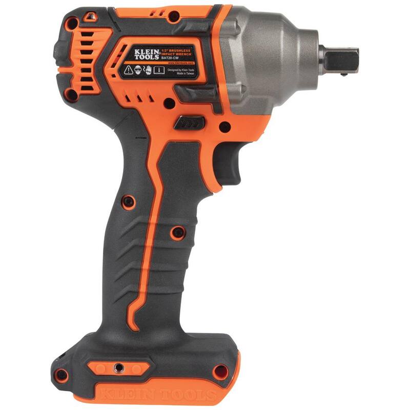 Llave de impacto compacta a batería de Klein Tools, 1/2 pulg. con pasador de retención, solo la herramienta - BAT20CW