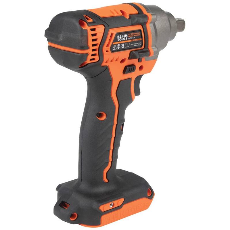 Llave de impacto compacta a batería de Klein Tools, 1/2 pulg. con pasador de retención, solo la herramienta - BAT20CW