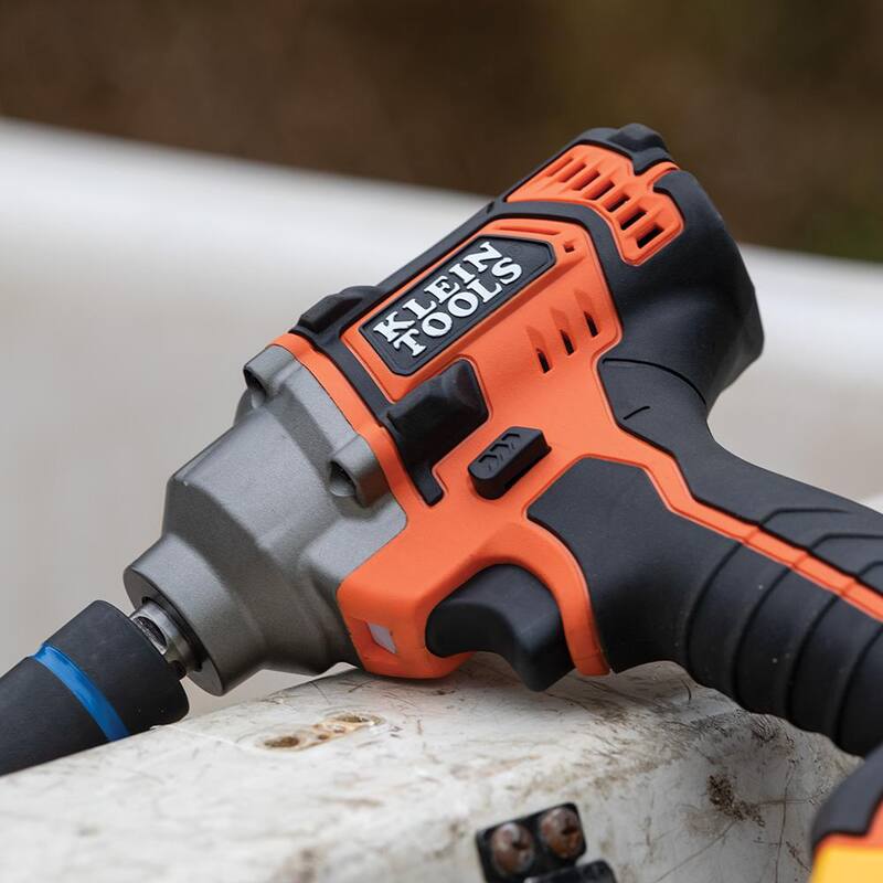 Llave de impacto compacta a batería de Klein Tools, 1/2 pulg. con pasador de retención, solo la herramienta - BAT20CW