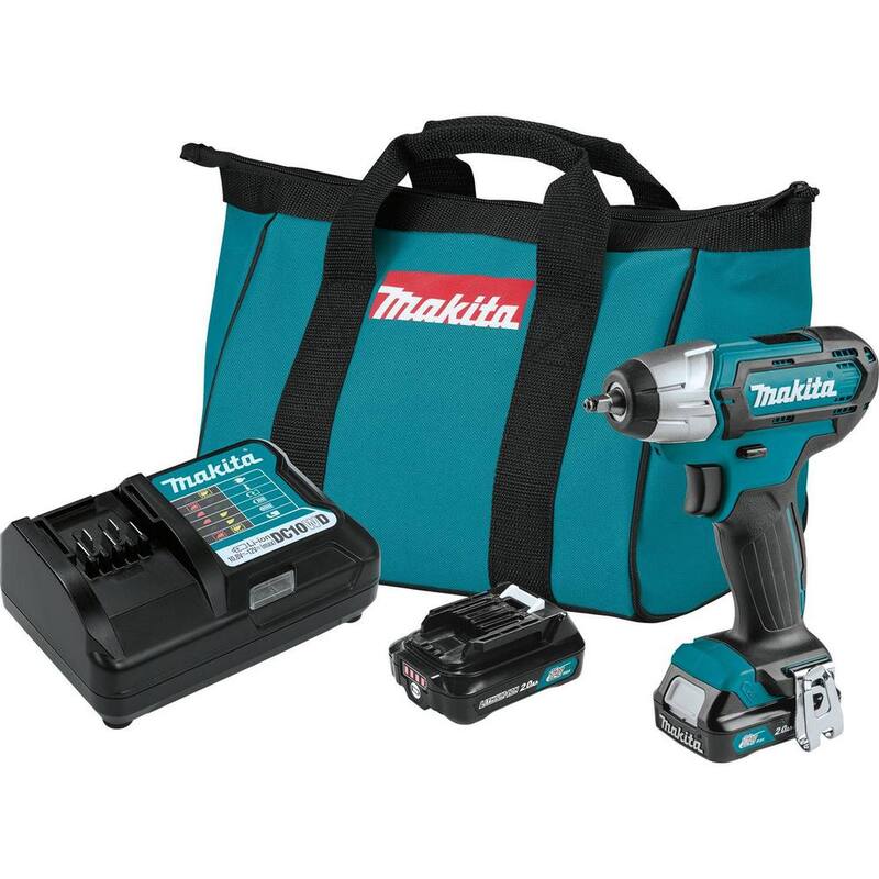 Kit de Llave de Impacto Inalámbrica de 1/4 de pulgada de 12V max CXT 2.0 Ah de Ion de Litio - WT04R1