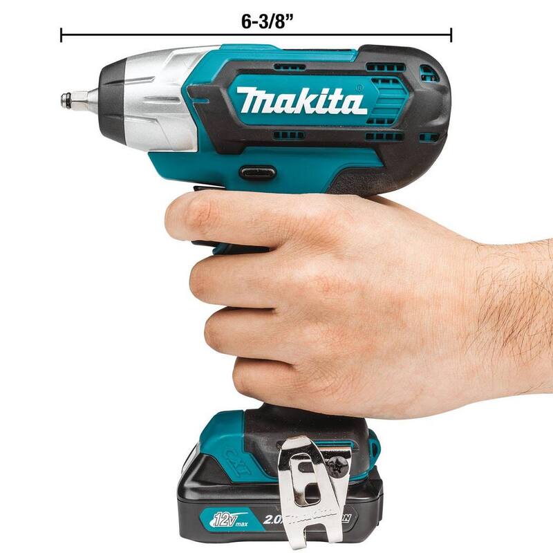 Kit de Llave de Impacto Inalámbrica de 1/4 de pulgada de 12V max CXT 2.0 Ah de Ion de Litio - WT04R1
