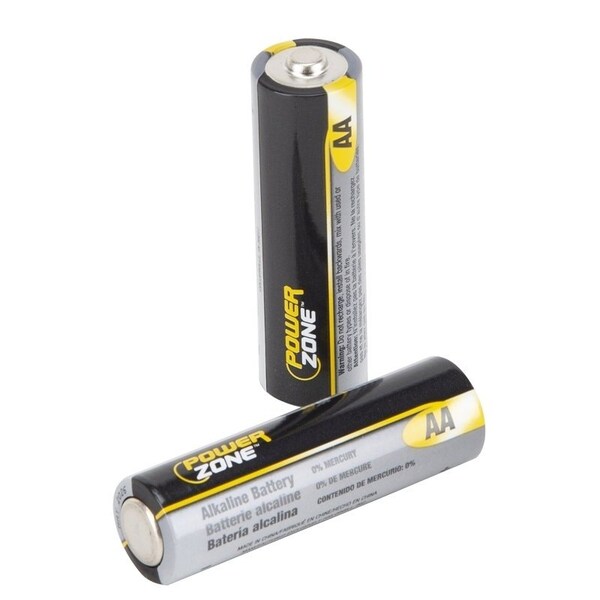 Powerzone Battery, 1.5 V Battery, AA Battery, Zinc, Manganese Dioxide, and Potassium Hydroxide - LR6-16P