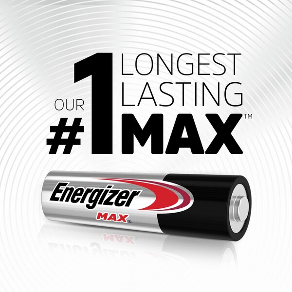 Energizer Energizer MAX Alkaline Battery, AA 1.5V DC 24 PK - E91BP-24