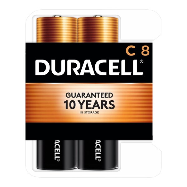 Duracell MN14RT8Z, MN1400 Alkaline Battery, C, Coppertop, 8PK - 41333-77164