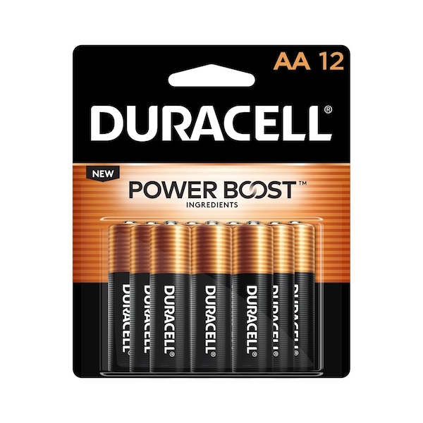 Duracell MN15RT12Z, MN1500 Alkaline Battery, AA, Coppertop, 12PK - 41333-04343