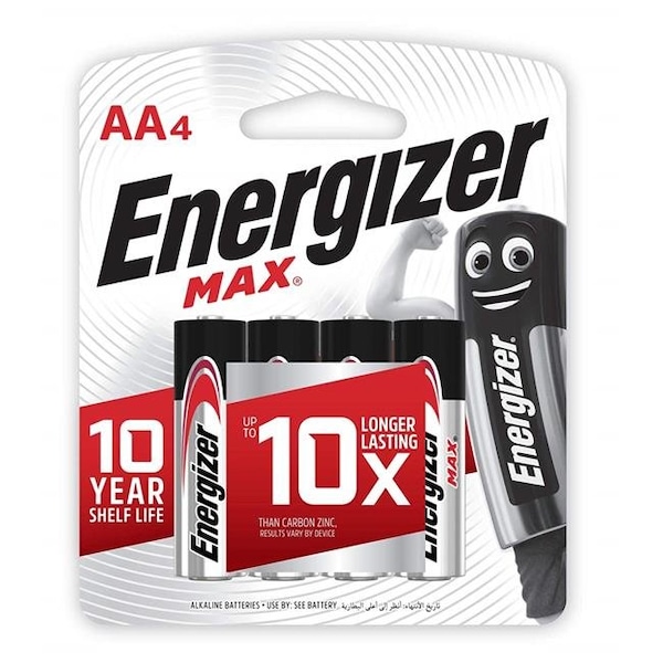 Isn ISN CSUBATAA Energizer AA Cell Battery - Pack of 4 - CSUBATAA