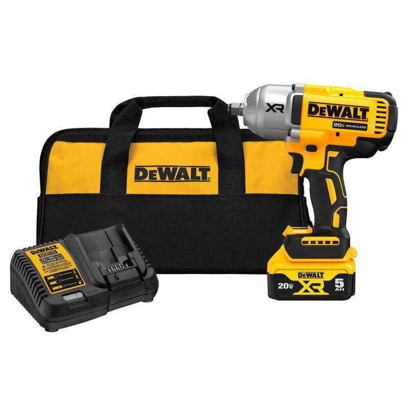 Juego de llave de impacto inalámbrica DEWALT 20V MAX de iones de litio de 1/2 pulg. con llave de trinquete inalámbrica ATOMIC 20V MAX de 1/2 pulg. - DCF900P1WCF512B