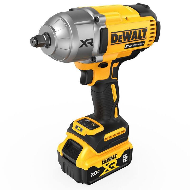 Juego de llave de impacto inalámbrica DEWALT 20V MAX de iones de litio de 1/2 pulg. con llave de trinquete inalámbrica ATOMIC 20V MAX de 1/2 pulg. - DCF900P1WCF512B