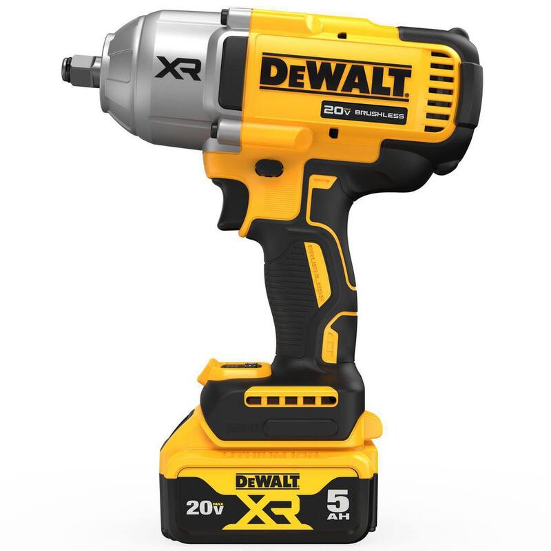 Juego de llave de impacto inalámbrica DEWALT 20V MAX de iones de litio de 1/2 pulg. con llave de trinquete inalámbrica ATOMIC 20V MAX de 1/2 pulg. - DCF900P1WCF512B