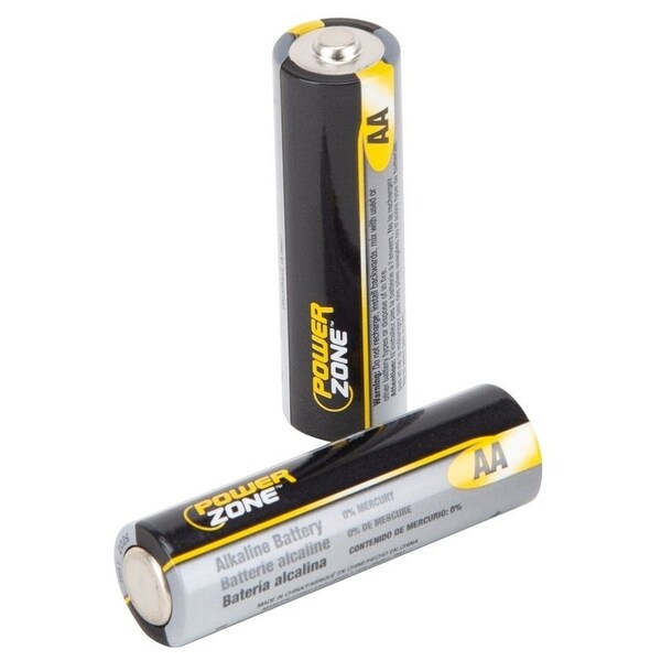 Powerzone Battery, 1.5 V Battery, AA Battery, Zinc, Manganese Dioxide, and Potassium Hydroxide - LR6-24P