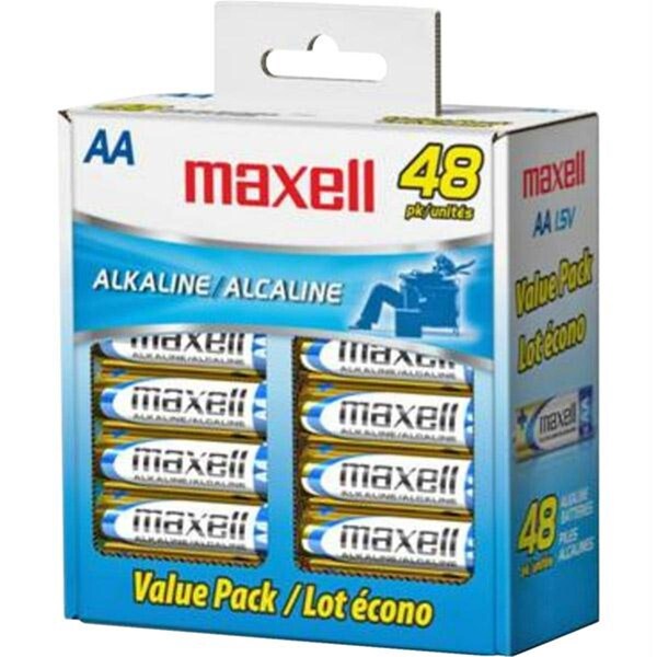 Maxell Maxell Aa Gold Series Alkaline Batteries Bulk Retail Pack - 48 Pack - MA85373