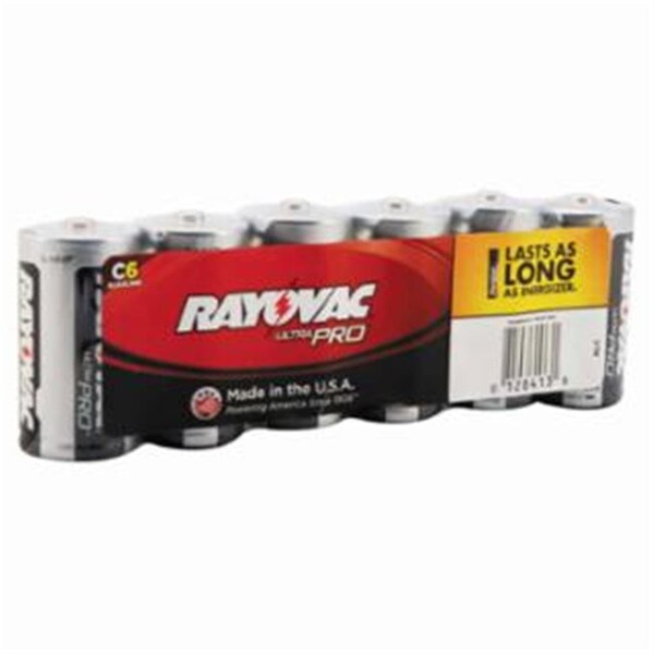 Rayovac Ultra Pro, Alkaline Battery, 1.5V, C, Shrink Pack, 6/PK, 6PK