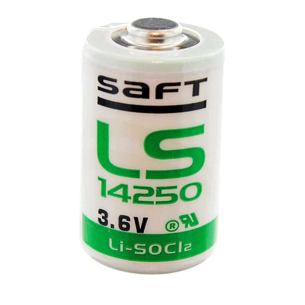 Saft LS14250 1/2AA Battery 3.6V 1200mAh Lithium replaces Maxell Apple and more - LS14250