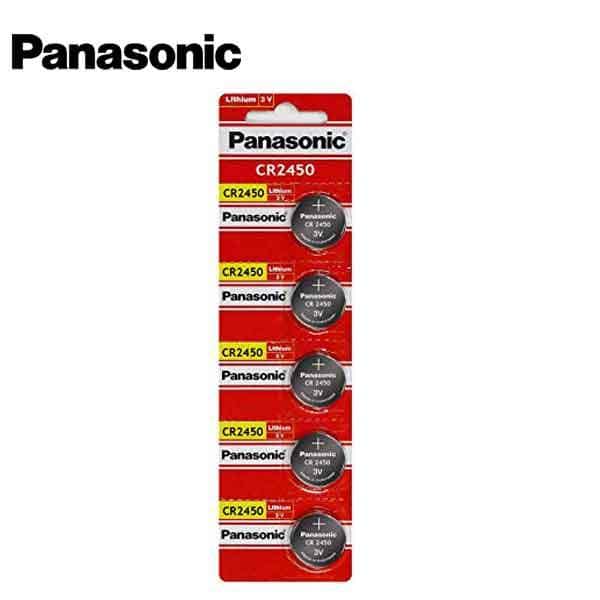 Panasonic Panasonic: Panasonic CR2450 3V Lithium Battery, PK 5 - PAN-CR2450