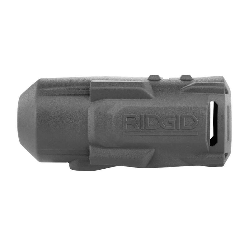 Juego de Llave de Impacto Inalámbrica RIDGID 18V Brushless de 1/2 pulgadas con 4 Modos de Torque Medio con Batería de 4.0 Ah y Cargador y Cubierta Protectora - R86012PDK-AC13B01N