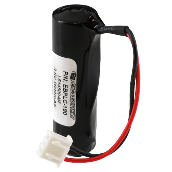 Exell Battery 3.6V Lithium PLC Computer Backup Battery Replaces Dantona COMP-190 - EBPLC-190