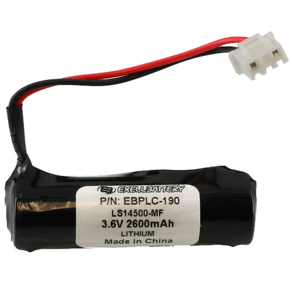 Exell Battery 3.6V Lithium PLC Computer Backup Battery Replaces Dantona COMP-190 - EBPLC-190