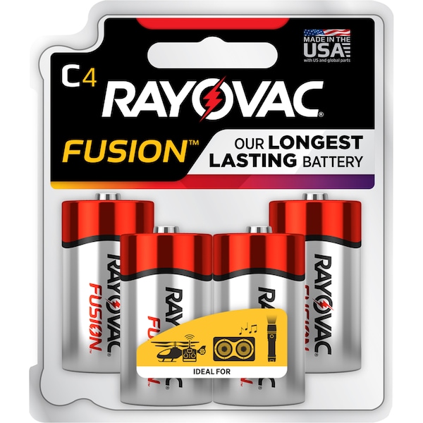 Rayovac Rayovac Fusion C Alkaline Batteries 4 pk Carded - 814-4TFUSK