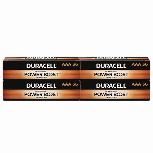 Duracell Power Boost CopperTop Alkaline AAA Batteries, 144PK - MN24P36CT