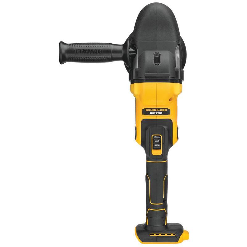 Llave de impacto inalámbrica sin escobillas DEWALT ATOMIC de 20 voltios MAX y pulidora orbital aleatoria de velocidad variable de 5 pulgadas (Herramientas solamente) - DCF923BWDCM848B