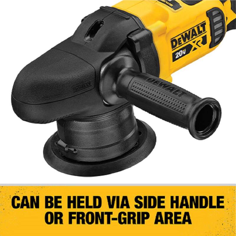 Llave de impacto inalámbrica sin escobillas DEWALT ATOMIC de 20 voltios MAX y pulidora orbital aleatoria de velocidad variable de 5 pulgadas (Herramientas solamente) - DCF923BWDCM848B