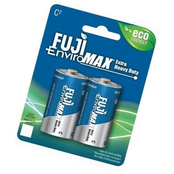 Fuji Batteries Enviro Max C Extra Heavy-Duty Batteries - Pack of 2 - 3200BP2
