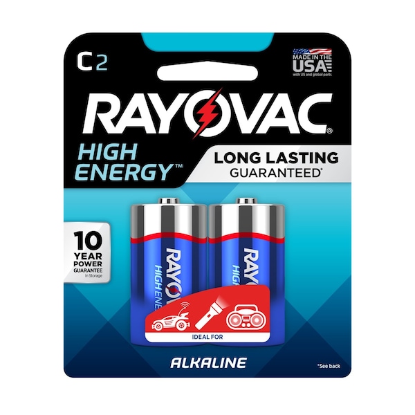 Rayovac Rayovac High Energy C Alkaline Batteries 2 pk Carded - 814-2 GENK.01