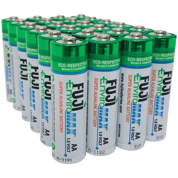 Fuji Batteries EnviroMax Alkaline Battery, AA 1.5V DC 24 PK - 4300BP24