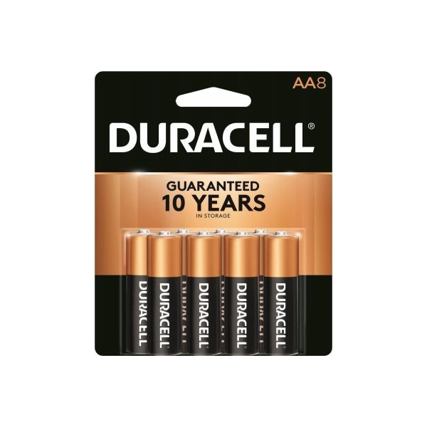 Duracell Alkaline Battery, AA 1.5V DC 1 PK - MN1500B8Z