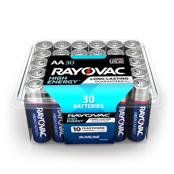 Rayovac Rayovac High Energy AA Alkaline Batteries 30 pk Clamshell - 815-30PPTK