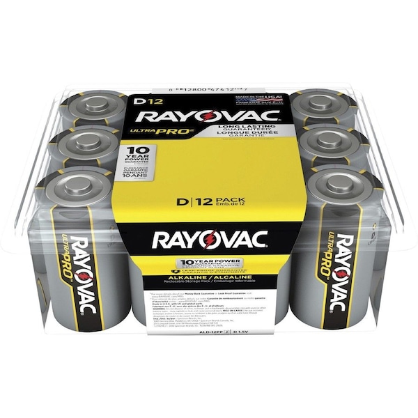 Rayovac BATTERIES, PRO, ULTRA, D - RAYALD12PPJCT