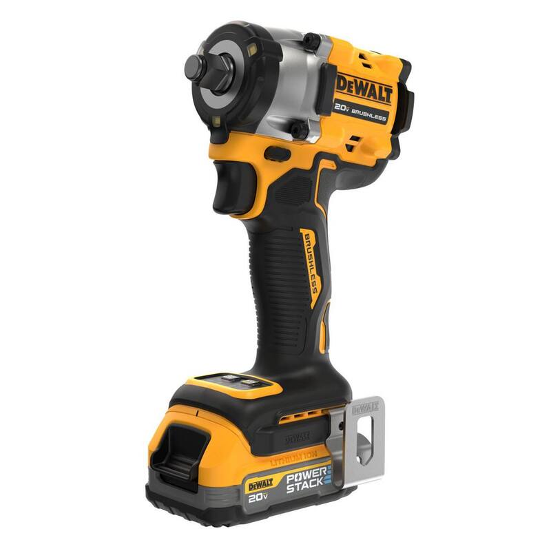 Kit de llave de impacto inalámbrica compacta de 1/2 pulgadas y 20V de ion de litio DEWALT, (1) batería de 1.7Ah y cargador - DCF921E1