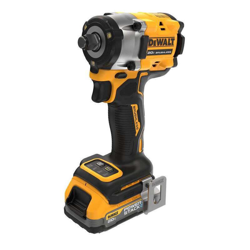 Kit de llave de impacto inalámbrica compacta de 1/2 pulgadas y 20V de ion de litio DEWALT, (1) batería de 1.7Ah y cargador - DCF921E1