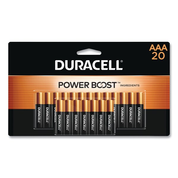 Duracell Duracell CopperTop Alkaline Battery, AAA 1.5V DC 20 PK - MN2400B20Z